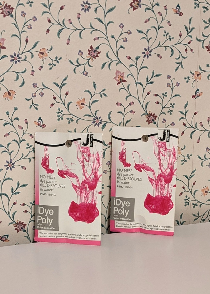 2 Packets, IDye Fabric Dye Pink