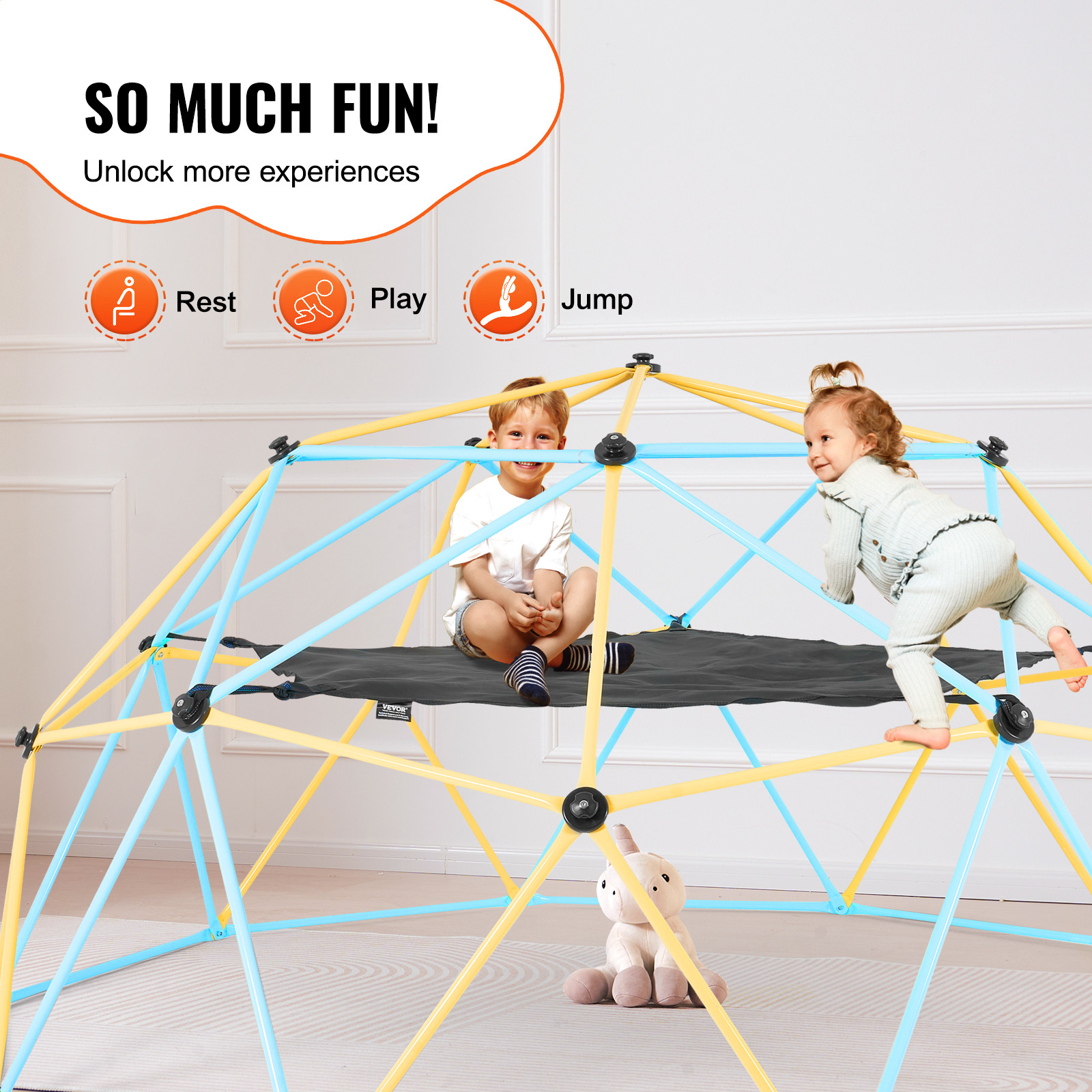 VEVOR Dome Climber Hammock Accessory for 10ft Climbing Dome 350 lbs Load-Bearing