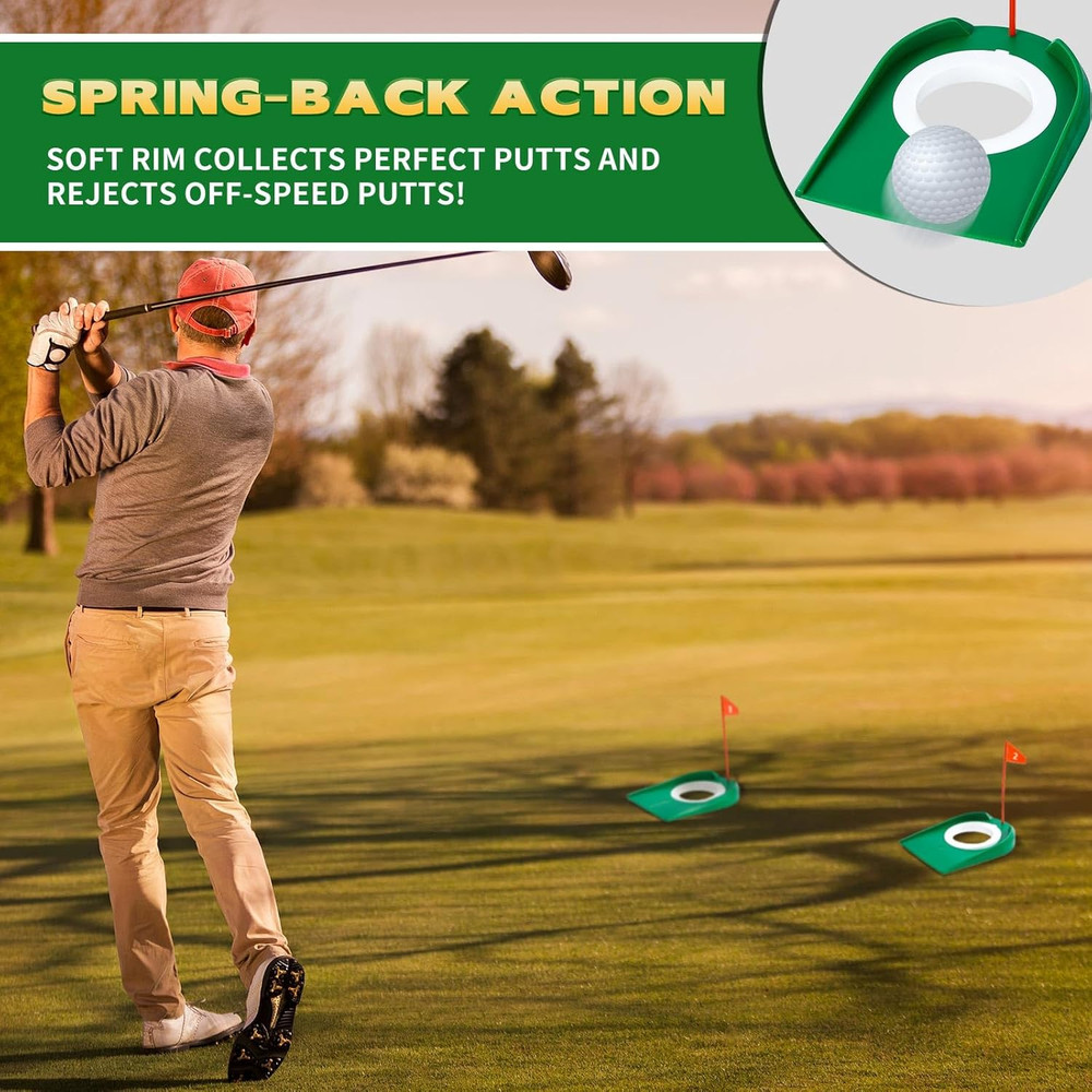 Golf Putting Practice Cup Hole Training Aids Golf Accessories Training Putter...