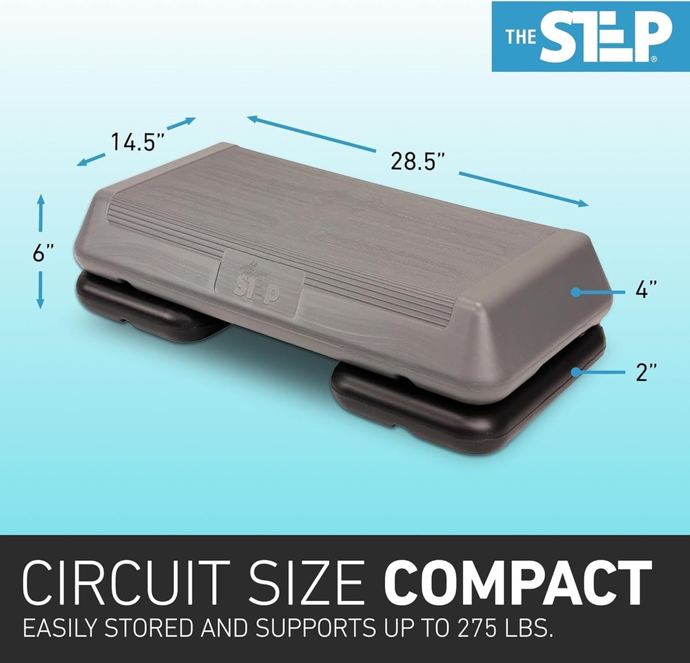 The Step Original Aerobic Platform – Circuit Size (2 Risers)