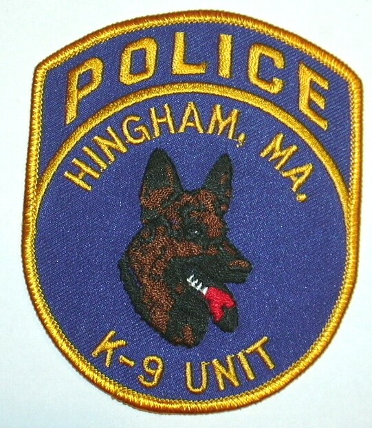 US HINGHAM K9 POLICE patch