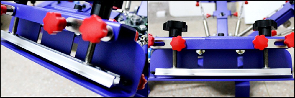 4 Color Screen Printing Kit Table Press Printer with Consumables Pigment & Frame