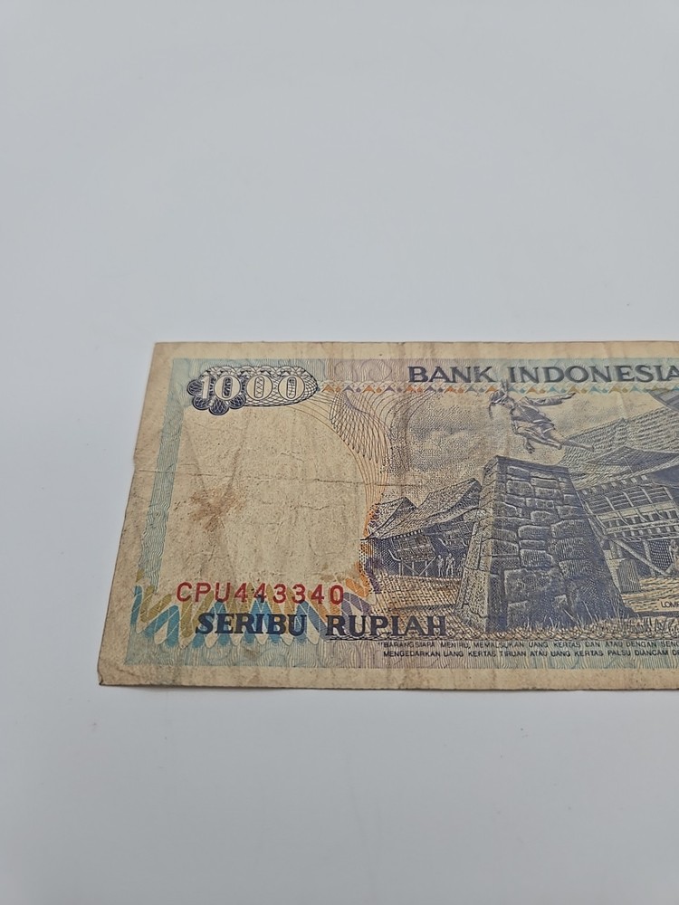 1992 Indonesia 1000 Rupiah Note