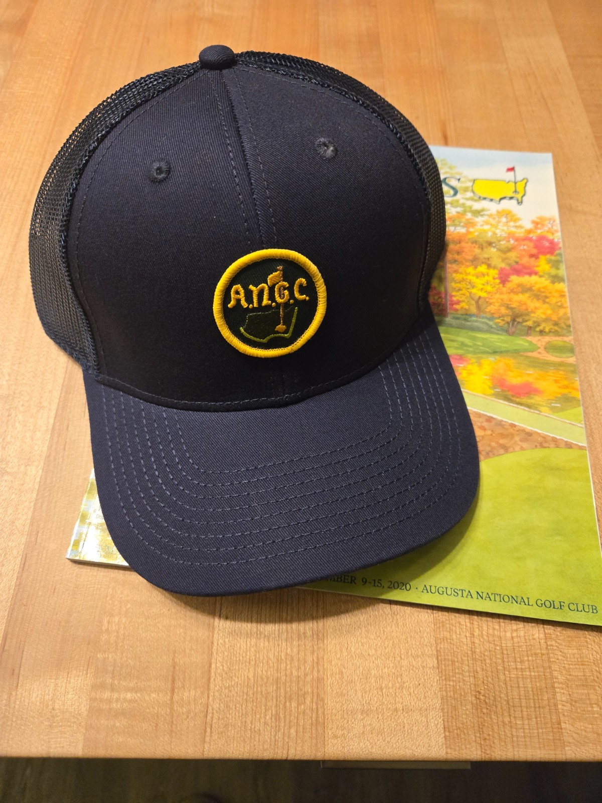 Unique A.N.G.C. Augusta National Members Pro Shop Trucker Hat, NEW!