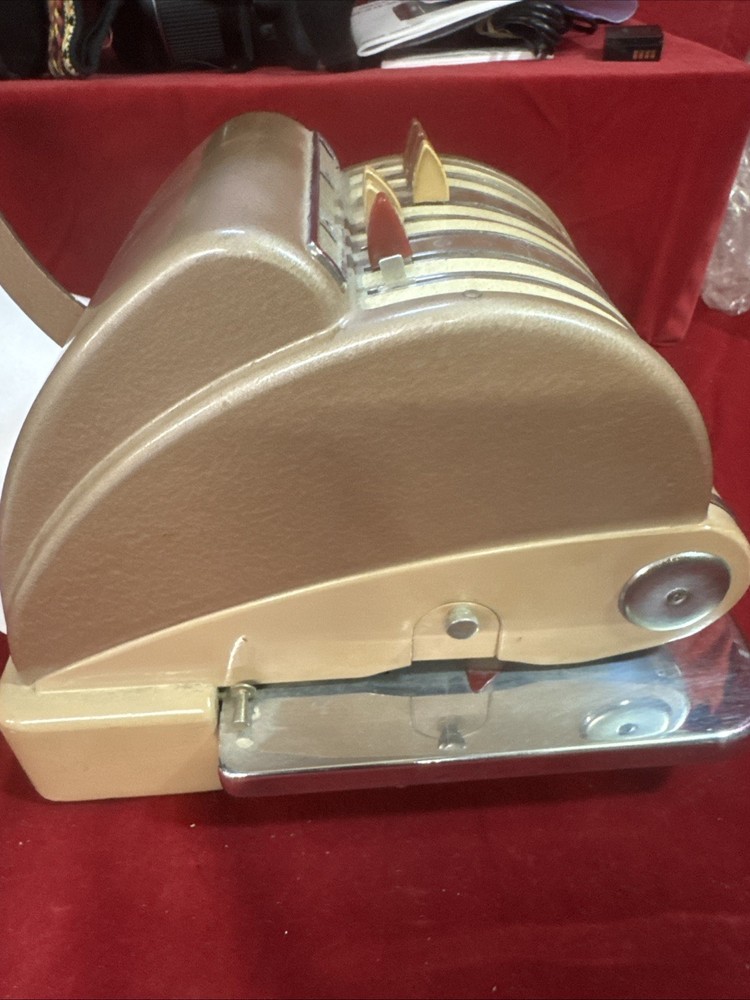 F & E "Excel" Model by Hedman Co Chicago - Vintage Check Printer- Working (D2)