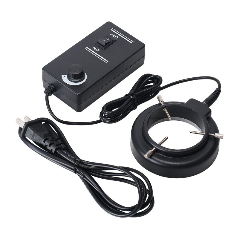 20 LED White Ring Light source Inner Diameter 63mm Adjustable Brightness Lamp