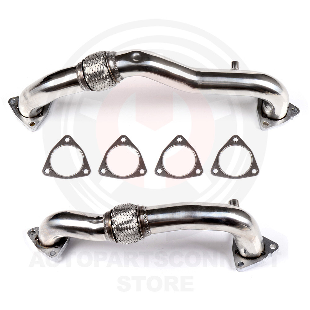 For Ford F-250 F-350 F-450 6.4L 2008-2010 Heavy Duty Polished Up Exhaust Pipe