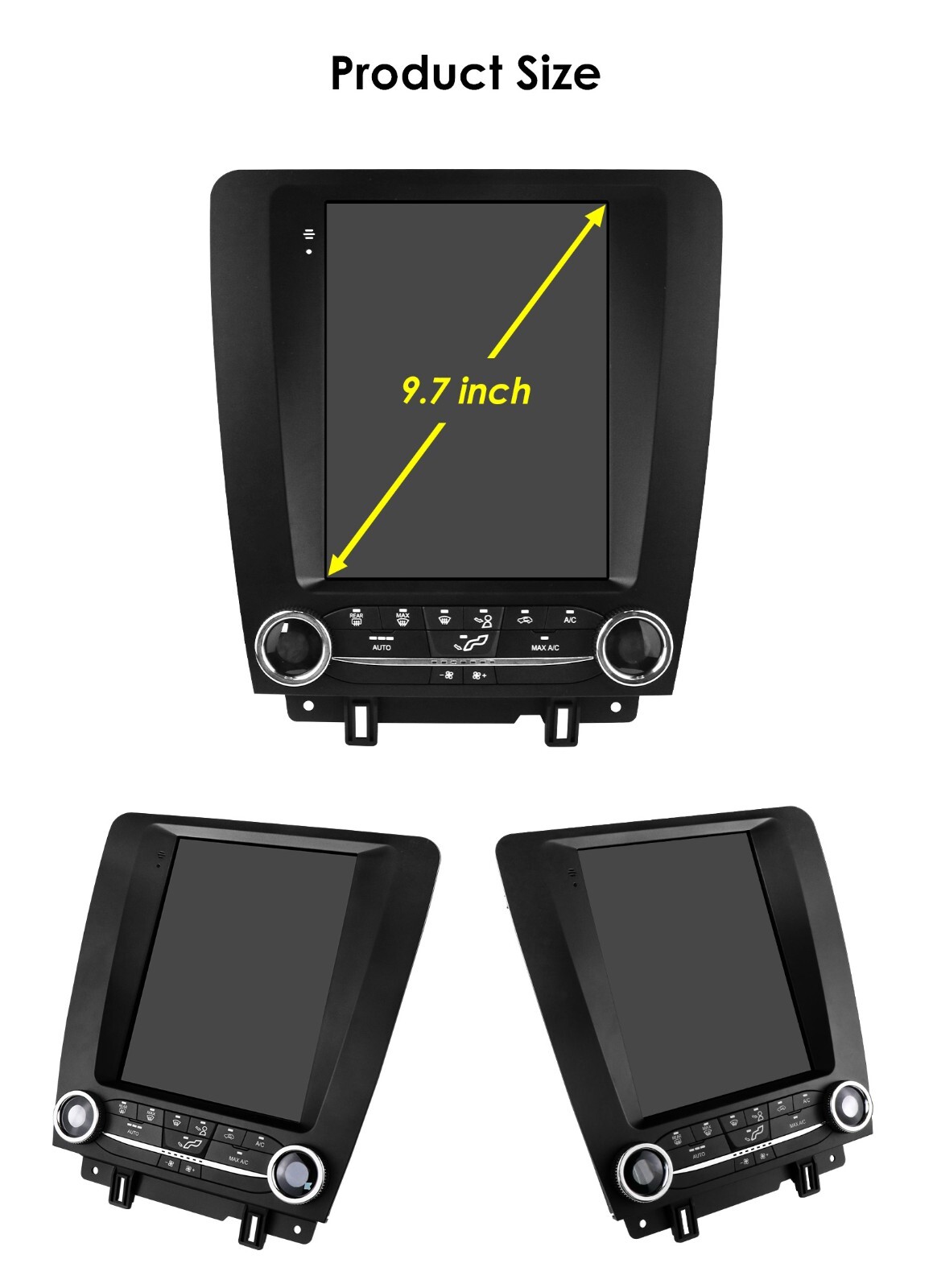 9.7" Tesla Style For Ford Mustang 2010-2014 Car Stereo Radio Android Gps Navi US