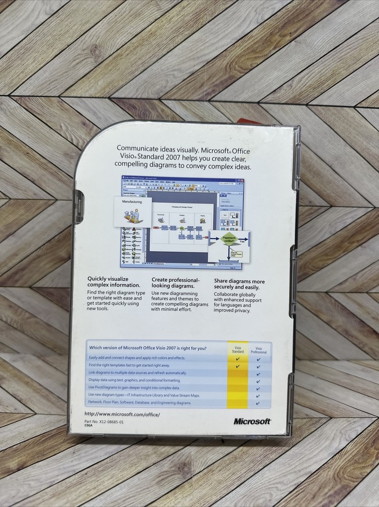 Microsoft Office Visio Standard 2007 Full Version RETAIL Upgrade for existing