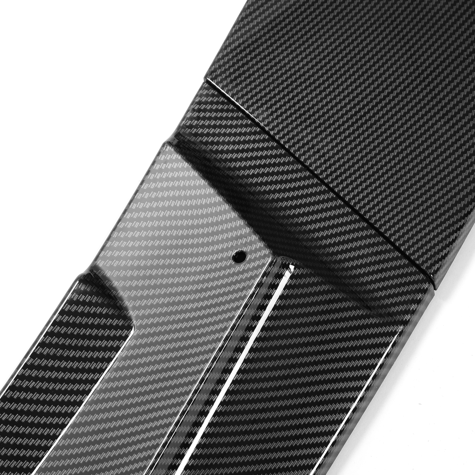 HECASA For 05-13 Corvette C6 Base Front Lip Splitter ZR1 Style Carbon Fiber Look