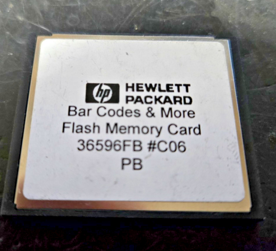 1pc  HP Bar Codes & more 36596FB #C06 PB 32M Compact Flash FW Memory module