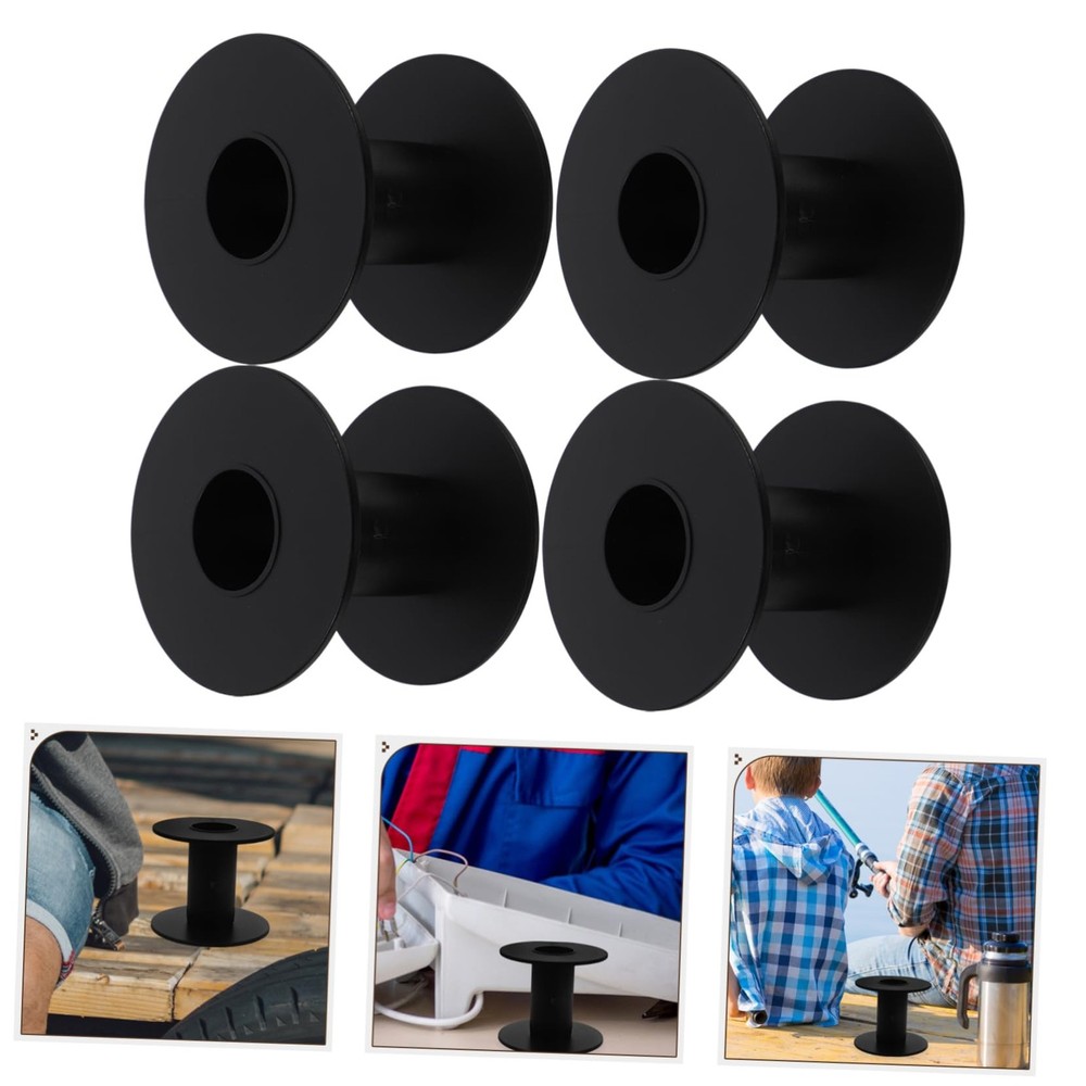 4 PCS Empty Plastic Wire Spools, Bobbins, Reels, Cable, Rope, Cord Management