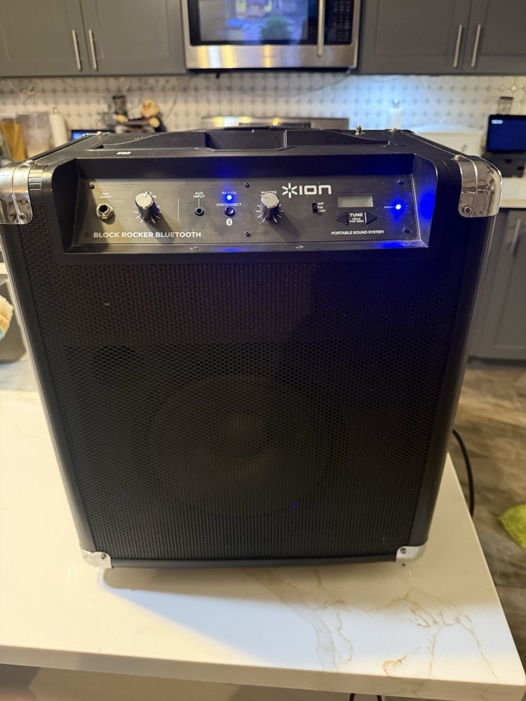 Ion Block Rocker Bluetooth Speaker Works Read Description