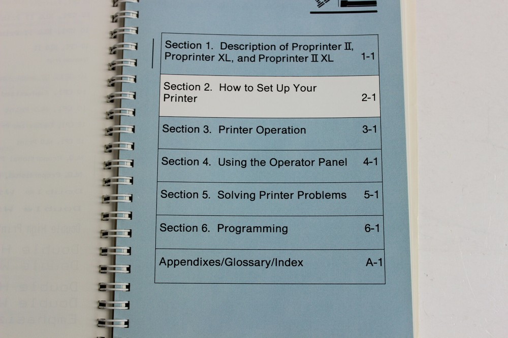 IBM PROPRINTER II PROPRINTER XL AND PROPRINTER II XL GUIDE TO OPERATIONS