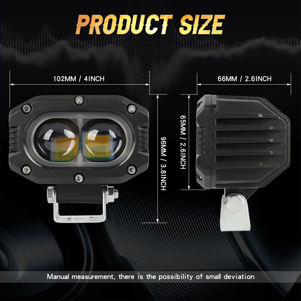 Roof 6D 50" +7" LED Light Bar+4" Dual Color Pods Wire Kit For Can-Am Maverick X3