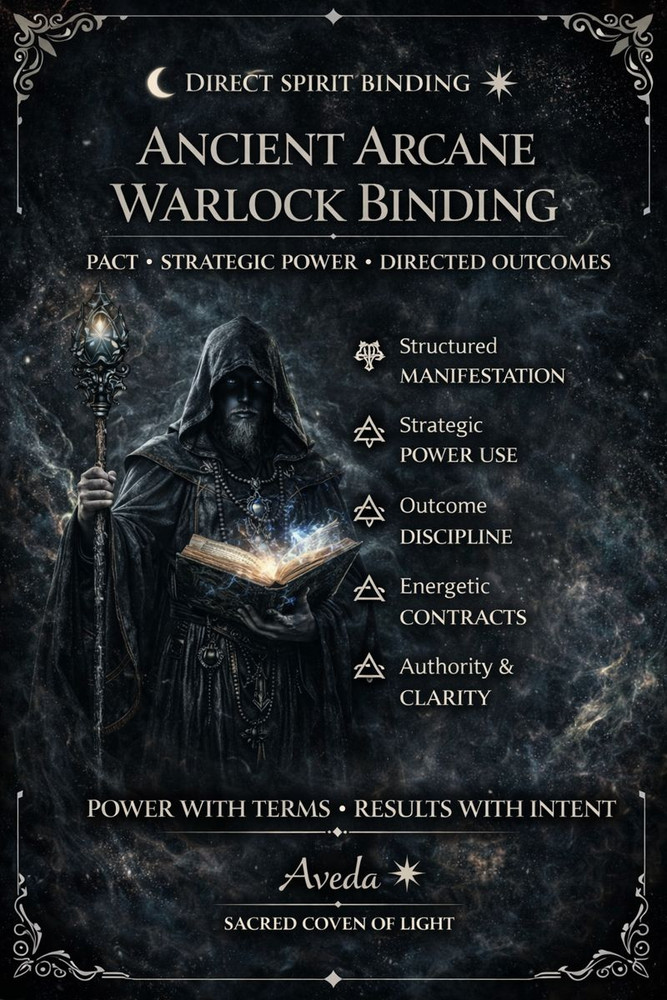 ANCIENT ARCANE WARLOCK BINDING Pacts • Strategic Power • Directed Outcomes