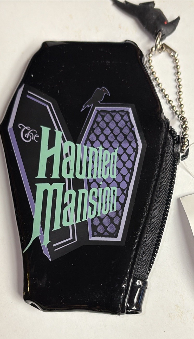 Disney Parks The Haunted Mansion Goth Maid Coffin Coin Purse RARE!!