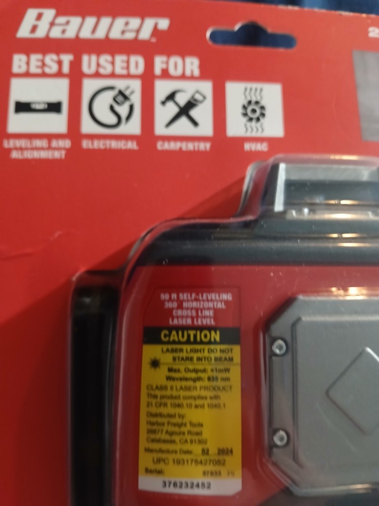 2 @ Bauer 50ft Self-Leveling 360 Degree & 100 ft Self Leveling 3 Dot Laser Level