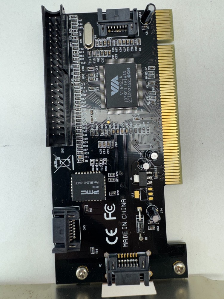 VIA VT6421A PCI SATA IDE RAID Controller Card Combo Adapter