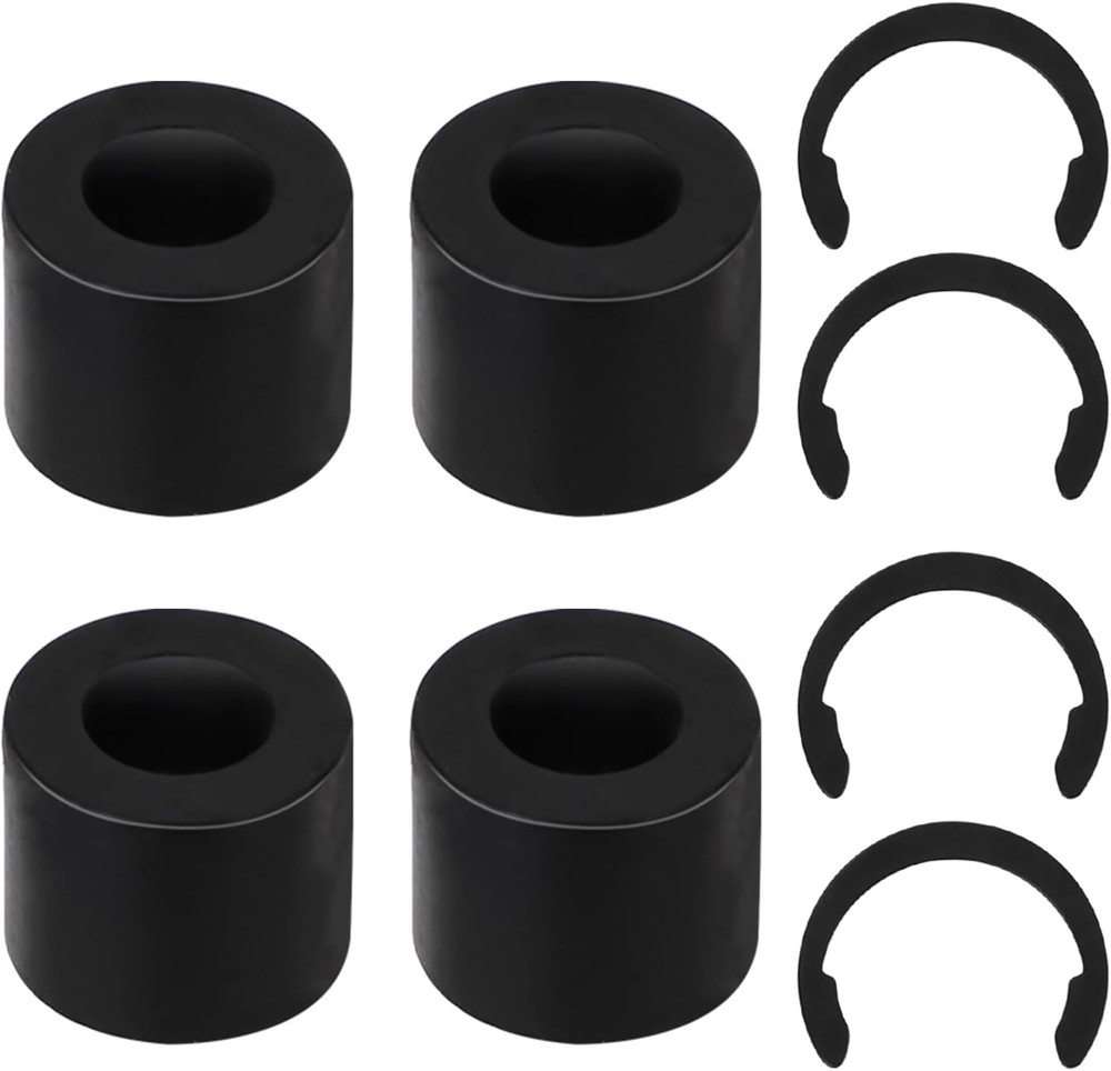 8pcs Rubber Roller Replacement Set with Clip Rings Compatible with Cutting Machi