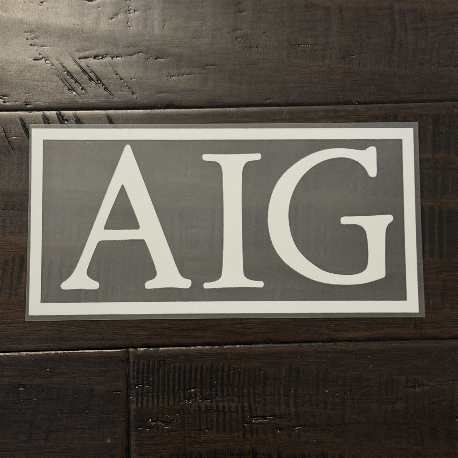 2007-10 AIG Manchester United Sponsor Replacement Badge Patch Parche