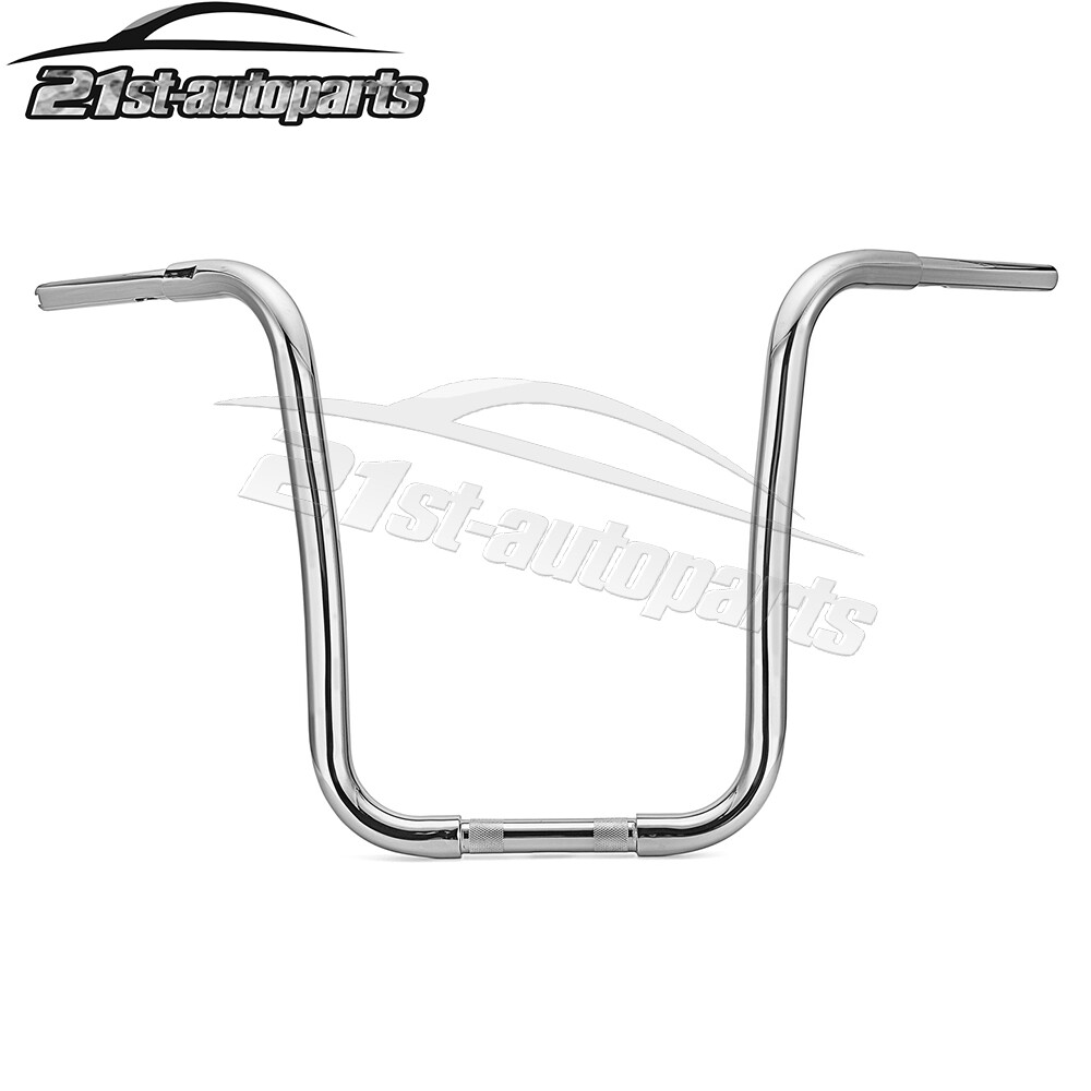 Chrome Rise 16" Gangster APE Cruved Handlebar For Harley Softail Road King Glide