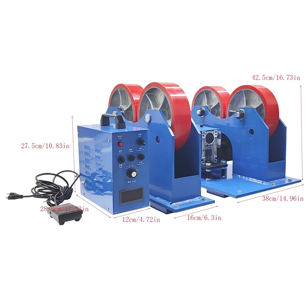 Welding Turning Rolls 2000kg/4400lbs Loading split type Welding Positioner 110V