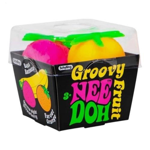 Schylling Nee Doh Groovy Fruit - Novelty Toy 2026 Squishy Toy NEEDOH Stress Ball