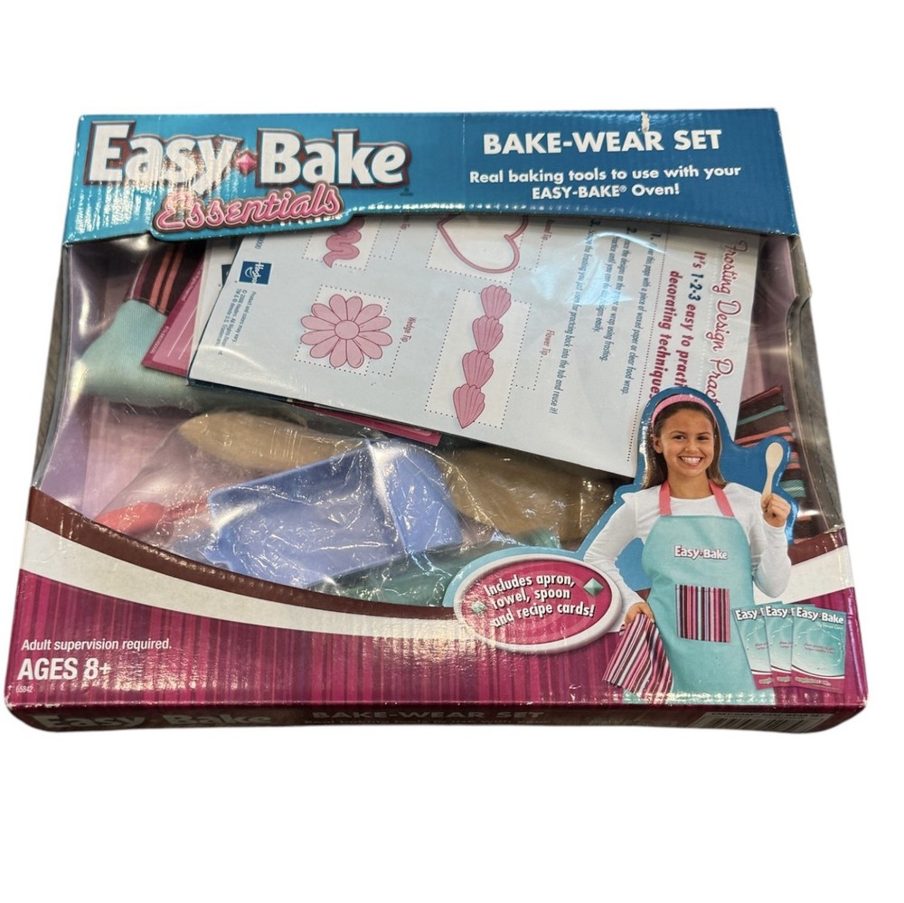 Easy Bake Oven Essentials Bakeware Set Striped Apron Set