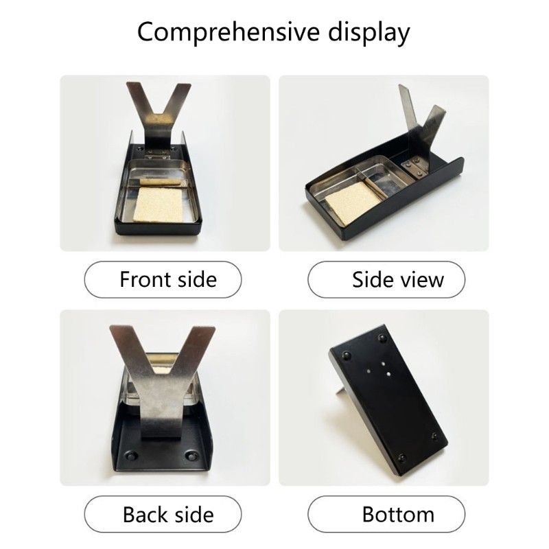 Soldering Tool Stand With Cleaning Sponge Sturdy Iron Construction Workshop