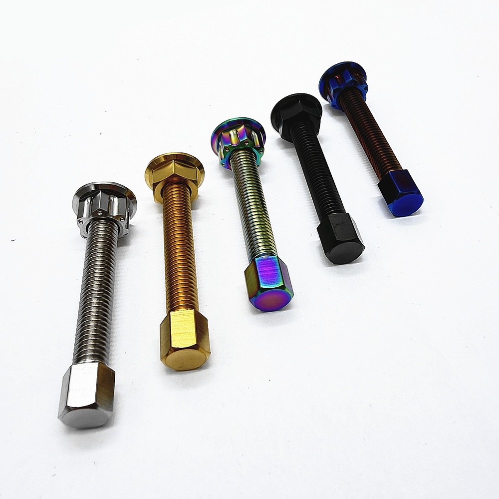 Titanium Bolt M8 M10 Chain Adjuster Bolts & Nuts Kit