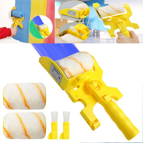 Multifunctional Clean-Cut Paint Edger Roller Brush Safe Tool for Wall Ceiling US