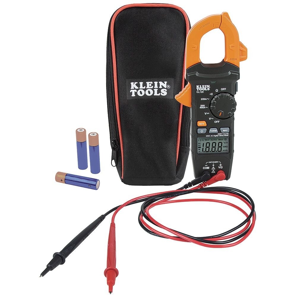 Klein Tools CL120 400 Amp AC Auto-Ranging Digital Clamp Meter New