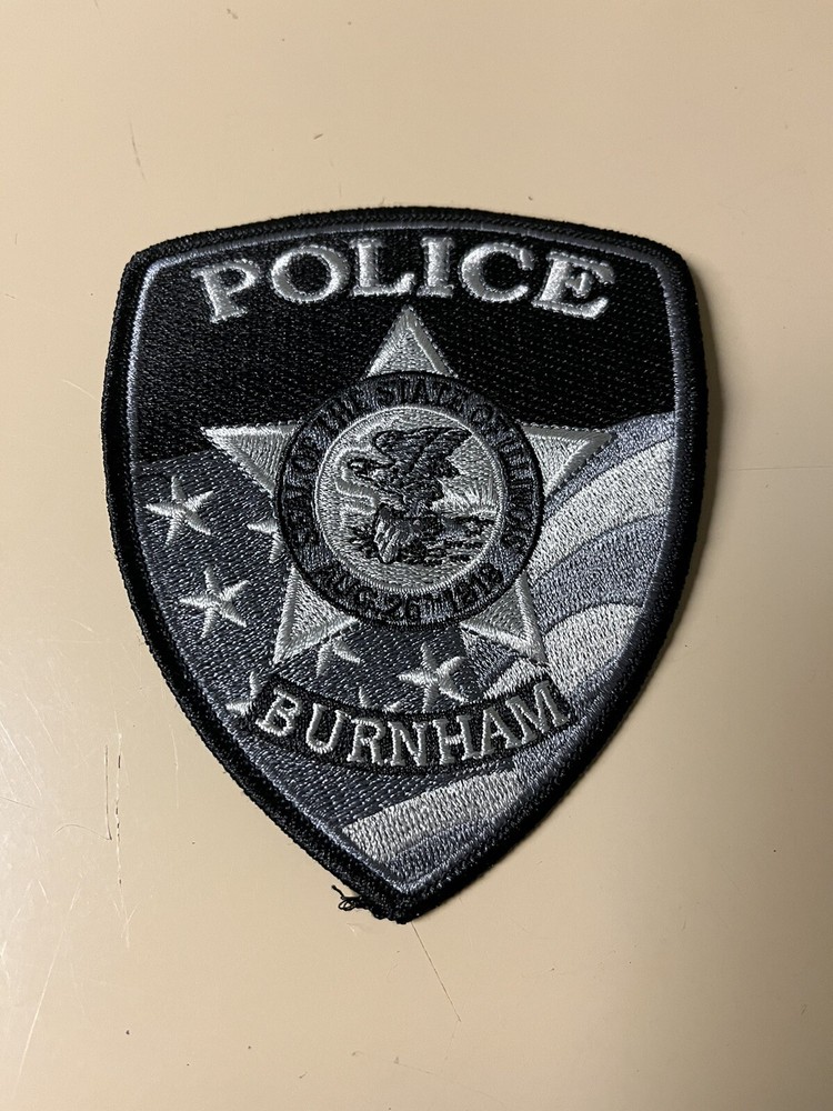 Burnham Police (Illinois) Uniform Shoulder Patch Limited Edition