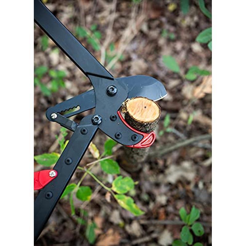 Branch Cutter Loppers. Ratcheting Tree Cutter - Sub Compact Lightweight Packable