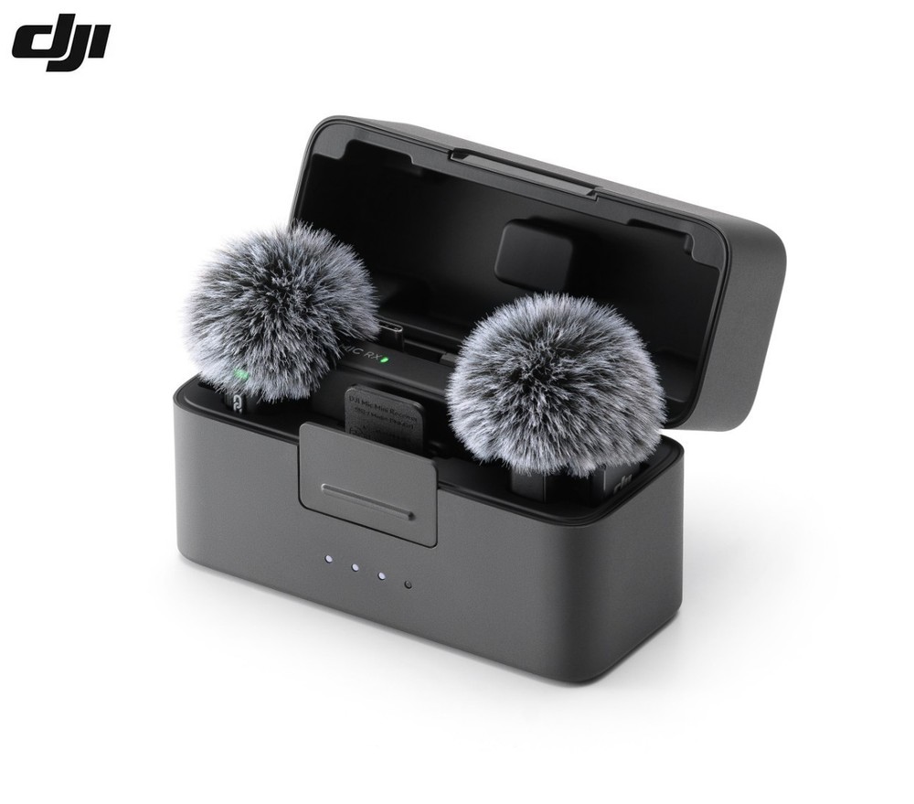 DJI Mic Mini (2TX+1RX+Charging Case) Wireless Microphone For Creators Full Set