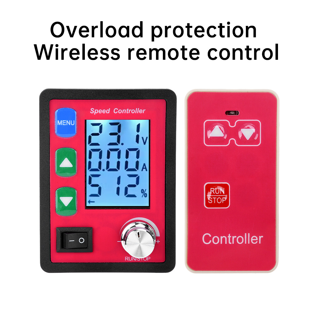 DC6-55V 20A PWM Wireless Remote Intelligent DC Brush Motor Speed Controller