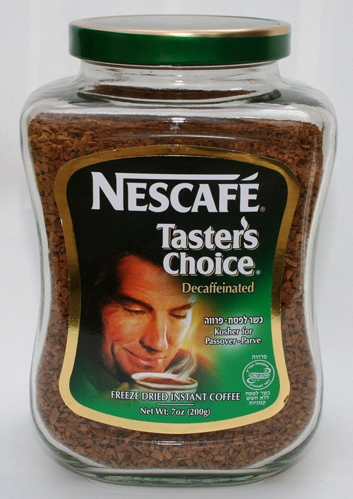 Nescafe, Taster's Choice Decaffeinated (Kosher for Passover) 7 Ounces.