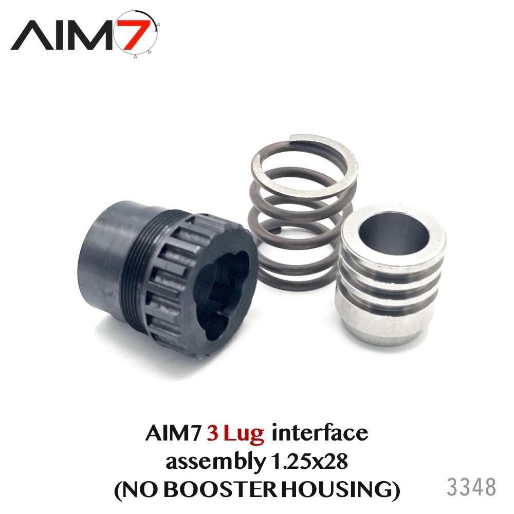 AIM7 3-Lug Interface Coupler Kit – 9mm QD Mount – 1-1/8x28 TPI Thread