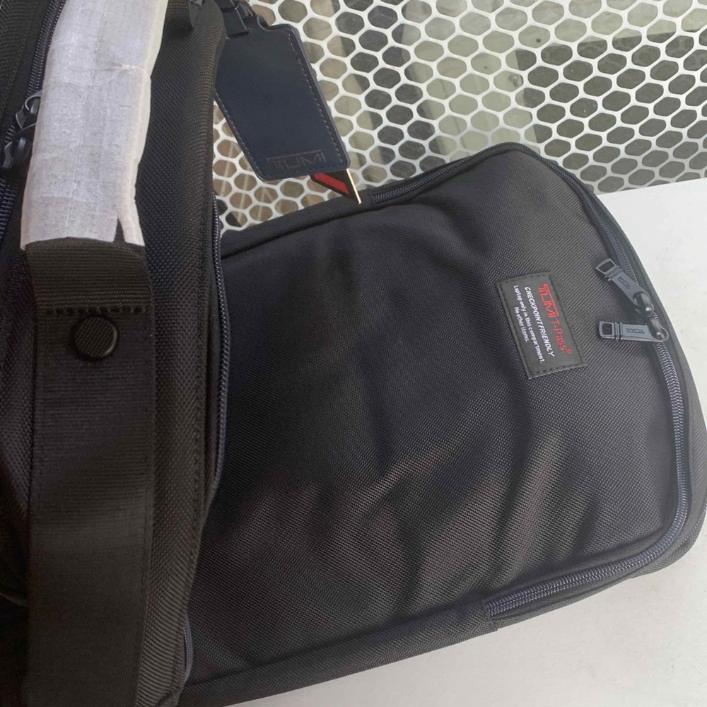TUMI Backpack with Multi-Functional Pockets Black Used From Japan