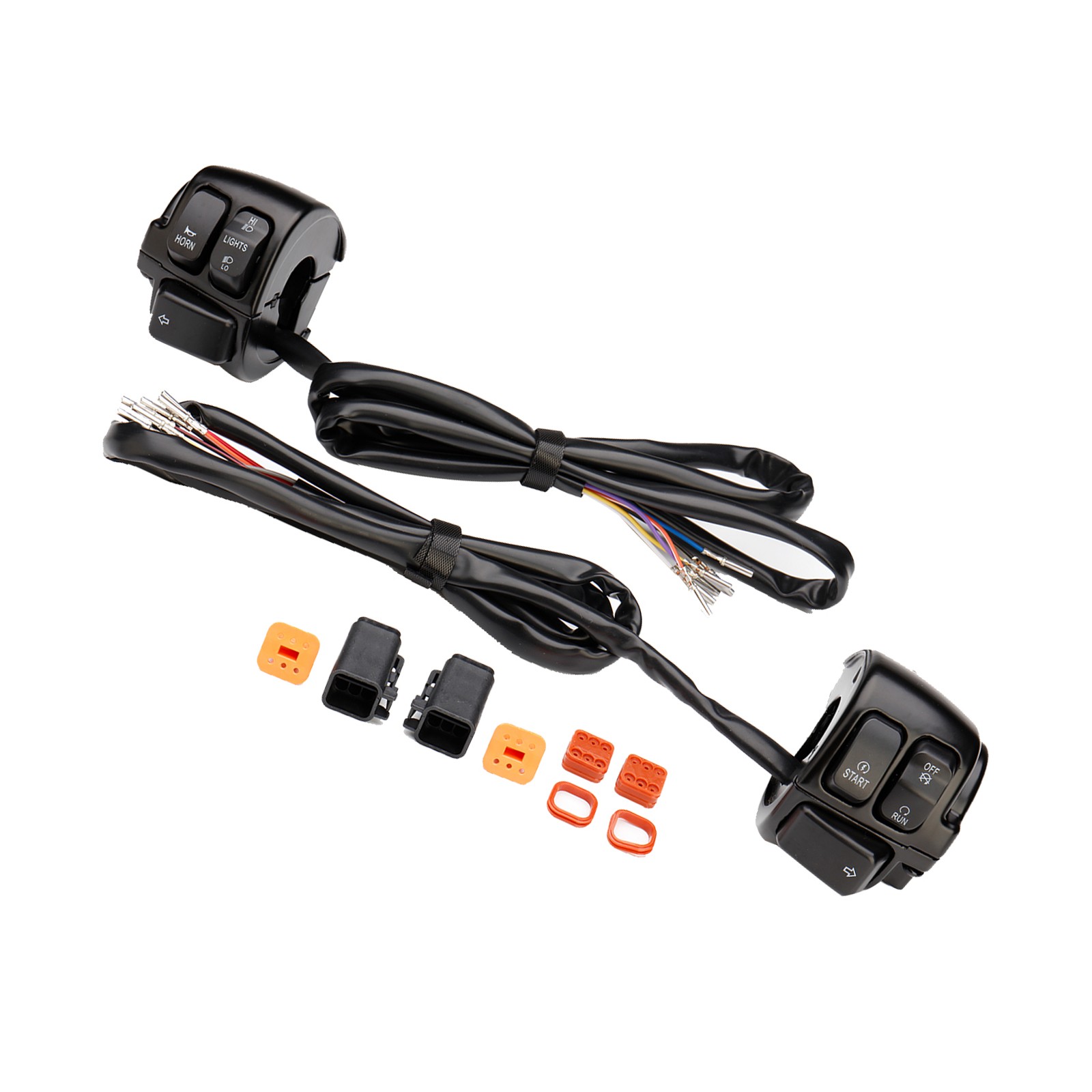 Handlebar Switch Control with Wiring Harness for Harley 1996-2006 Dyna Softail