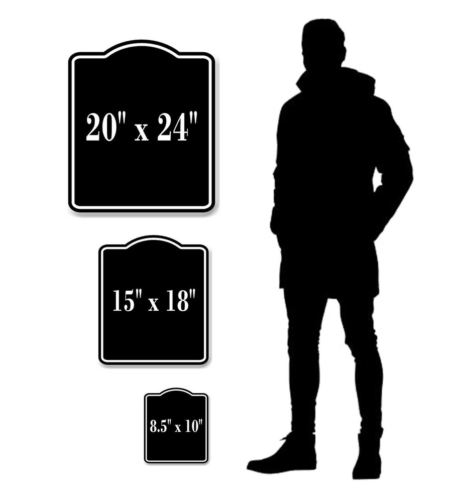 Office Left Arrow BLACK Aluminum Composite Sign
