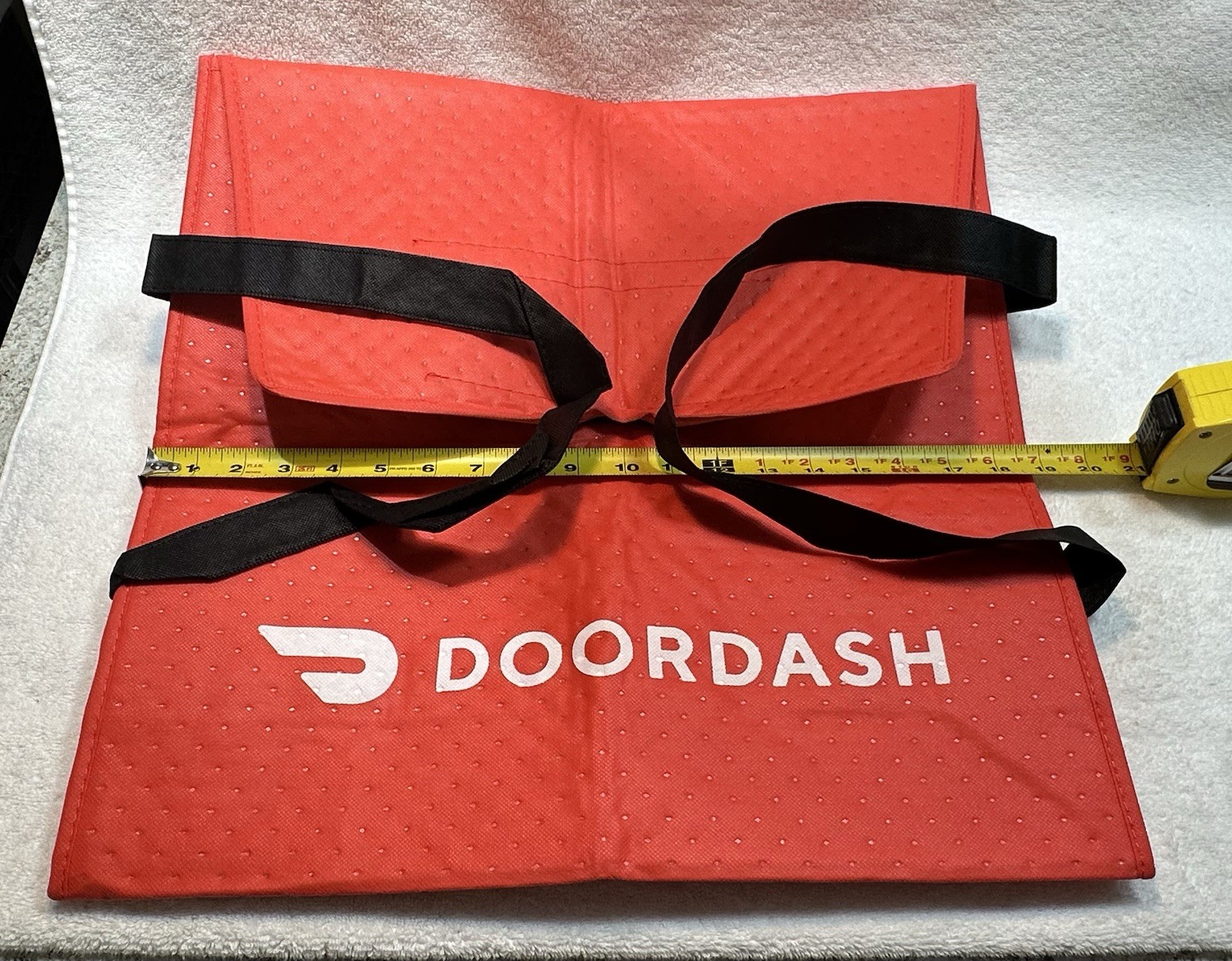 Lot of 4 ~ DOORDASH ~ Large 19x19x5 Insulated Pizza Delivery Bag / Tote ~ ERRORS