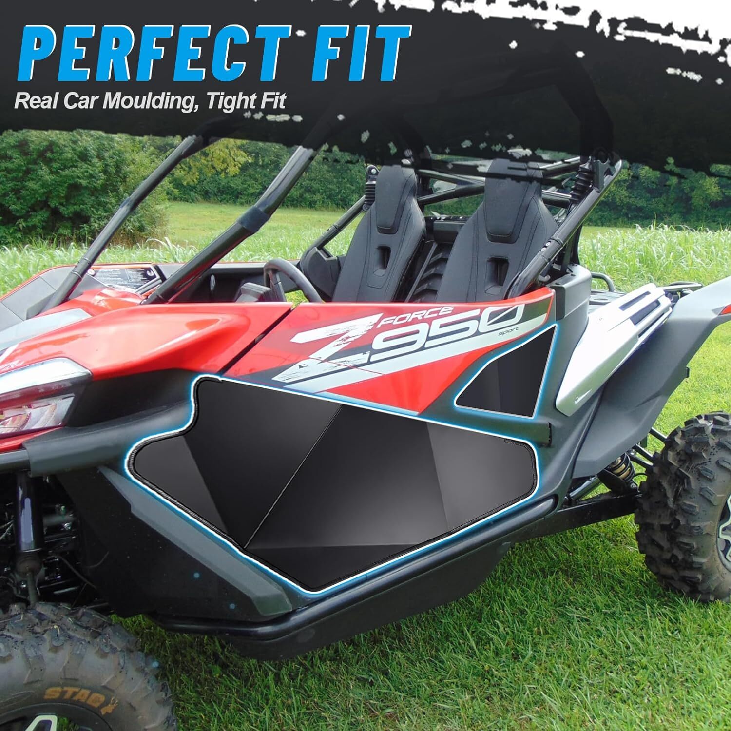 For 2020-2024 CFMOTO ZFORCE 950 Lower Door Half Panel Inserts 2 Doors Aluminum