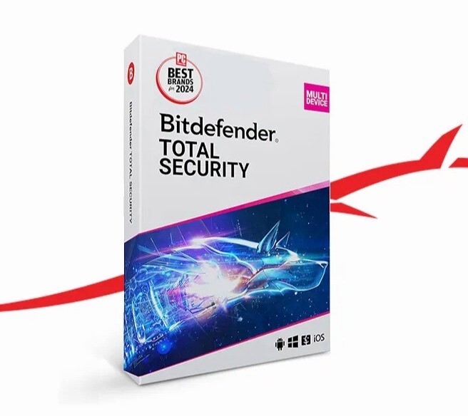 Bitdefender Total Security | 1 Device – 12 Months Protection (Windows)