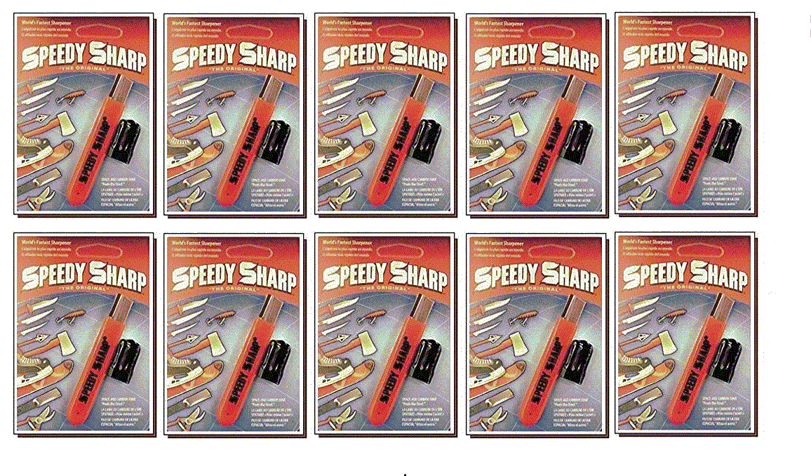 (10 PACK) "The Original" Speedy Sharp Carbide Sharpener, Knife Sharpener, Orange