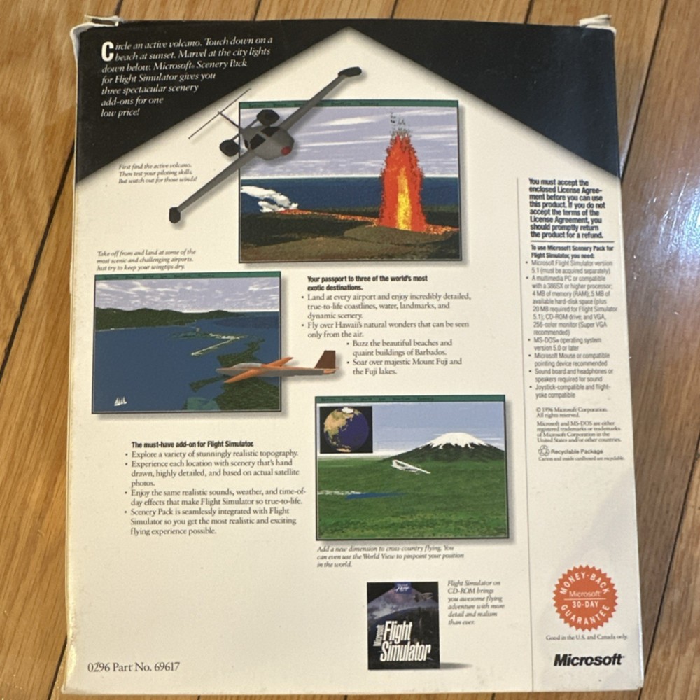 Microsoft Scenery Pack for Flight Simulator CD-ROM MS-DOS 69617 Simulation