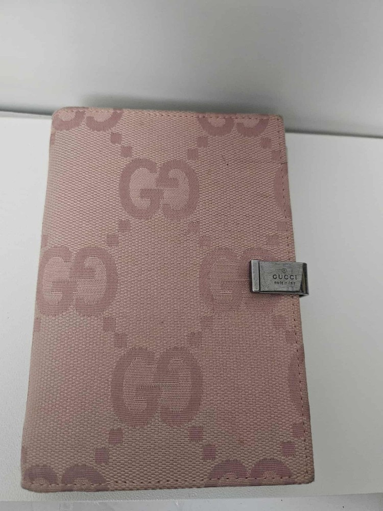 Authentic Gucci Blush GG Canvas Notebook