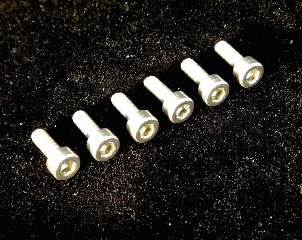FU-TONE Saddle Mounting Screw Set (6) - Silver