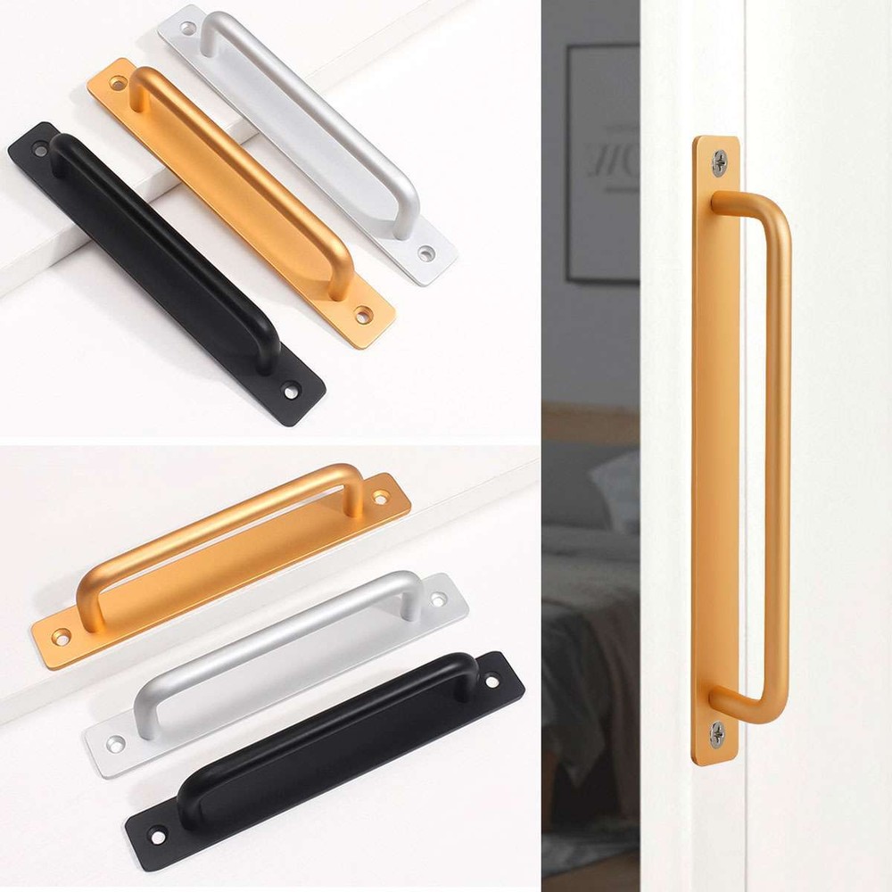 2Pcs Heavy Duty Alloy Sliding Barn Door Handle Pull Flush Hardware Drawer Pulls